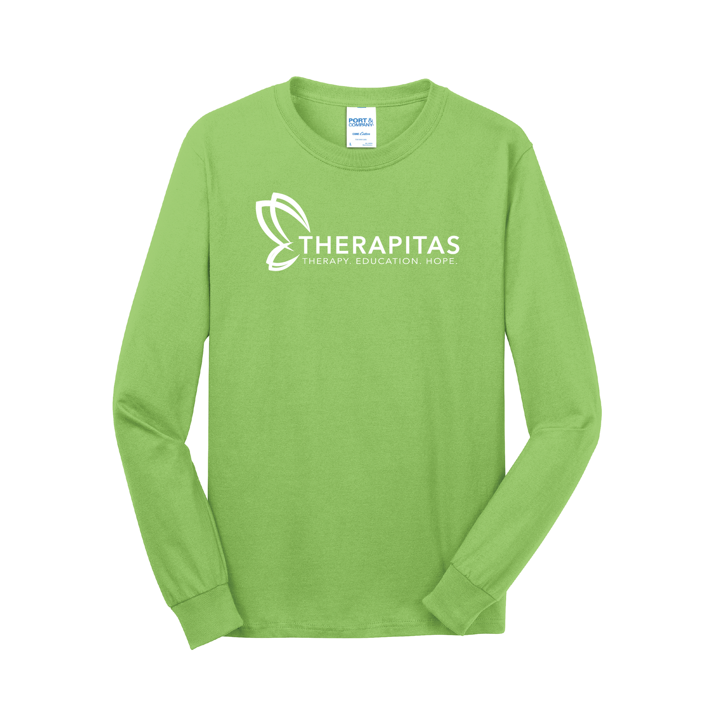 Therapitas - Port & Company® Long Sleeve Core Cotton Tee