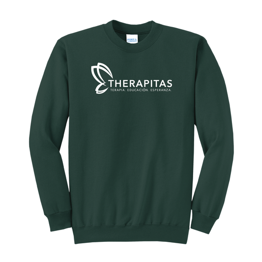 Therapitas Spanish Logo - Port & Company® Core Fleece Crewneck Sweatshirt