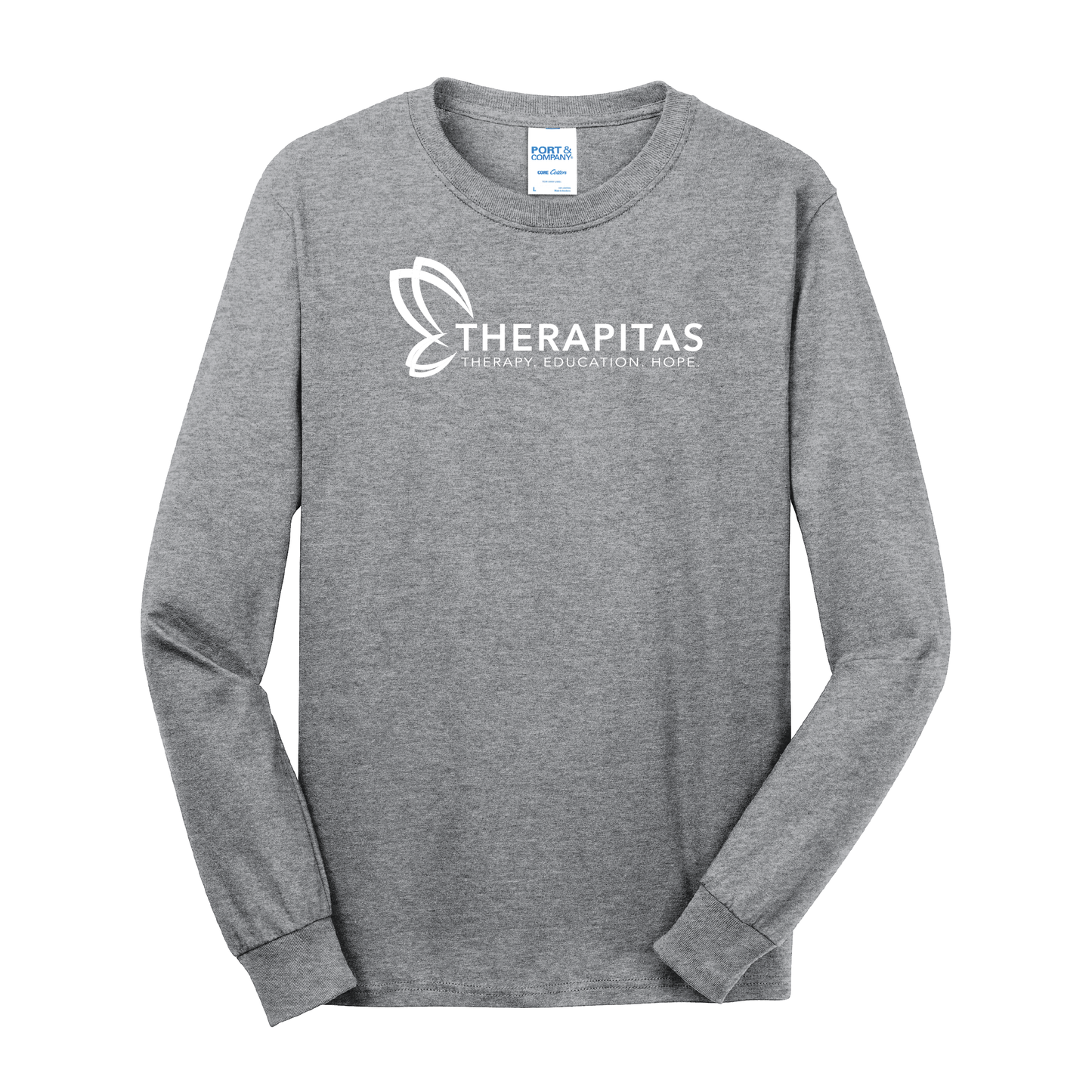 Therapitas - Port & Company® Long Sleeve Core Cotton Tee