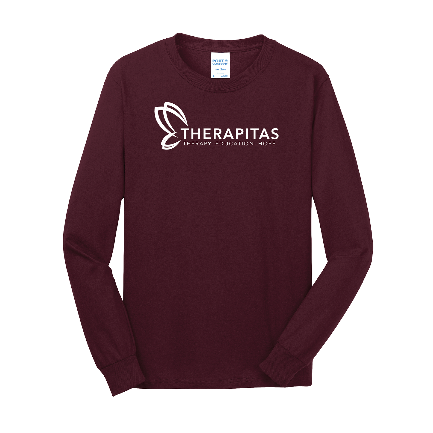 Therapitas - Port & Company® Long Sleeve Core Cotton Tee