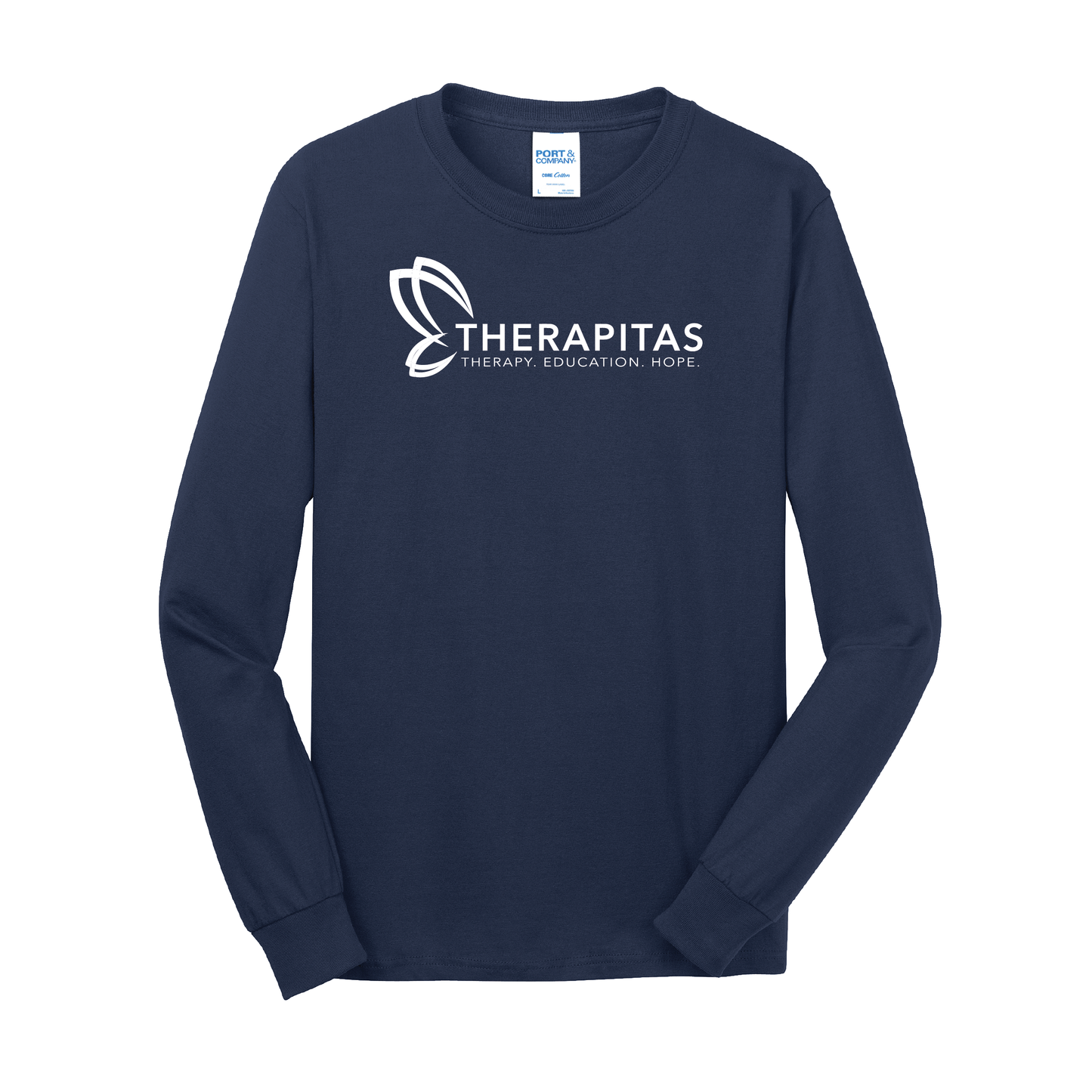 Therapitas - Port & Company® Long Sleeve Core Cotton Tee