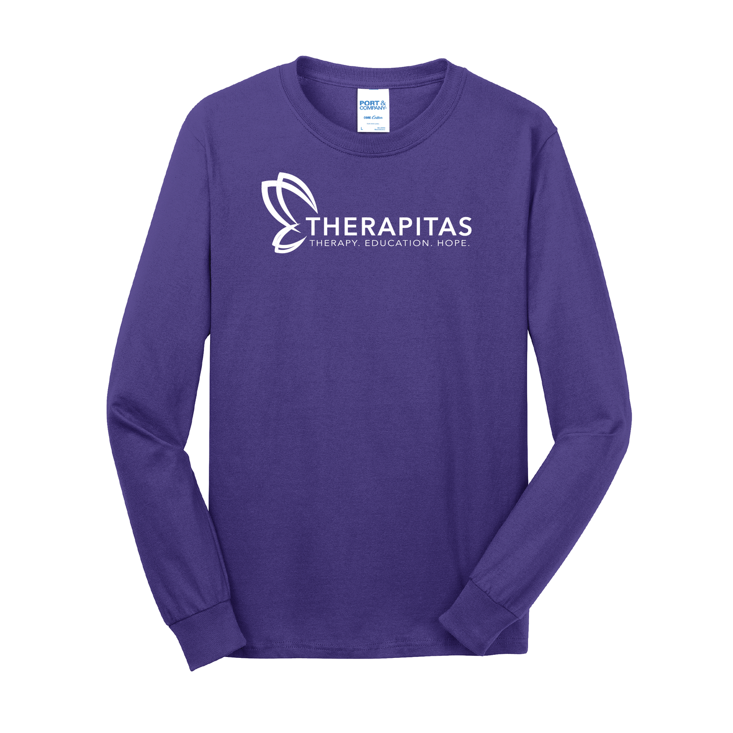 Therapitas - Port & Company® Long Sleeve Core Cotton Tee