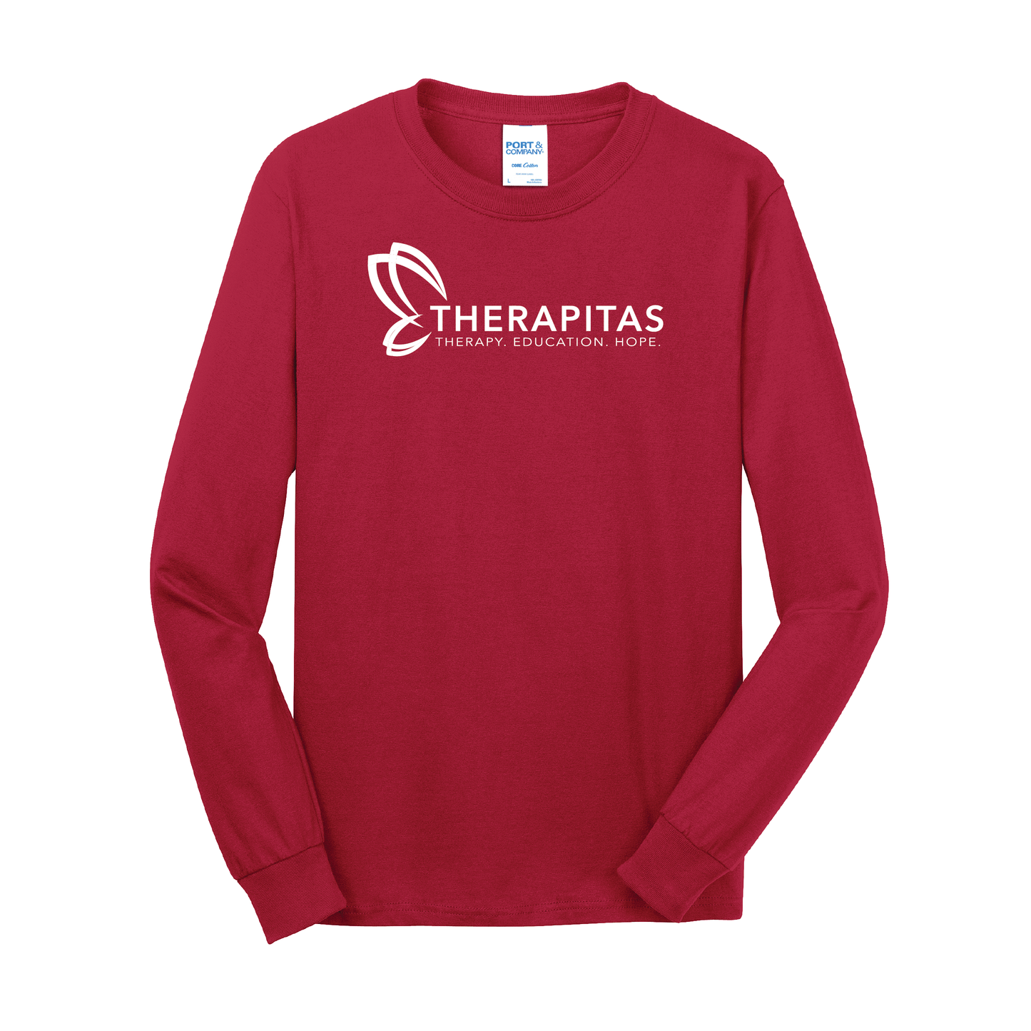 Therapitas - Port & Company® Long Sleeve Core Cotton Tee