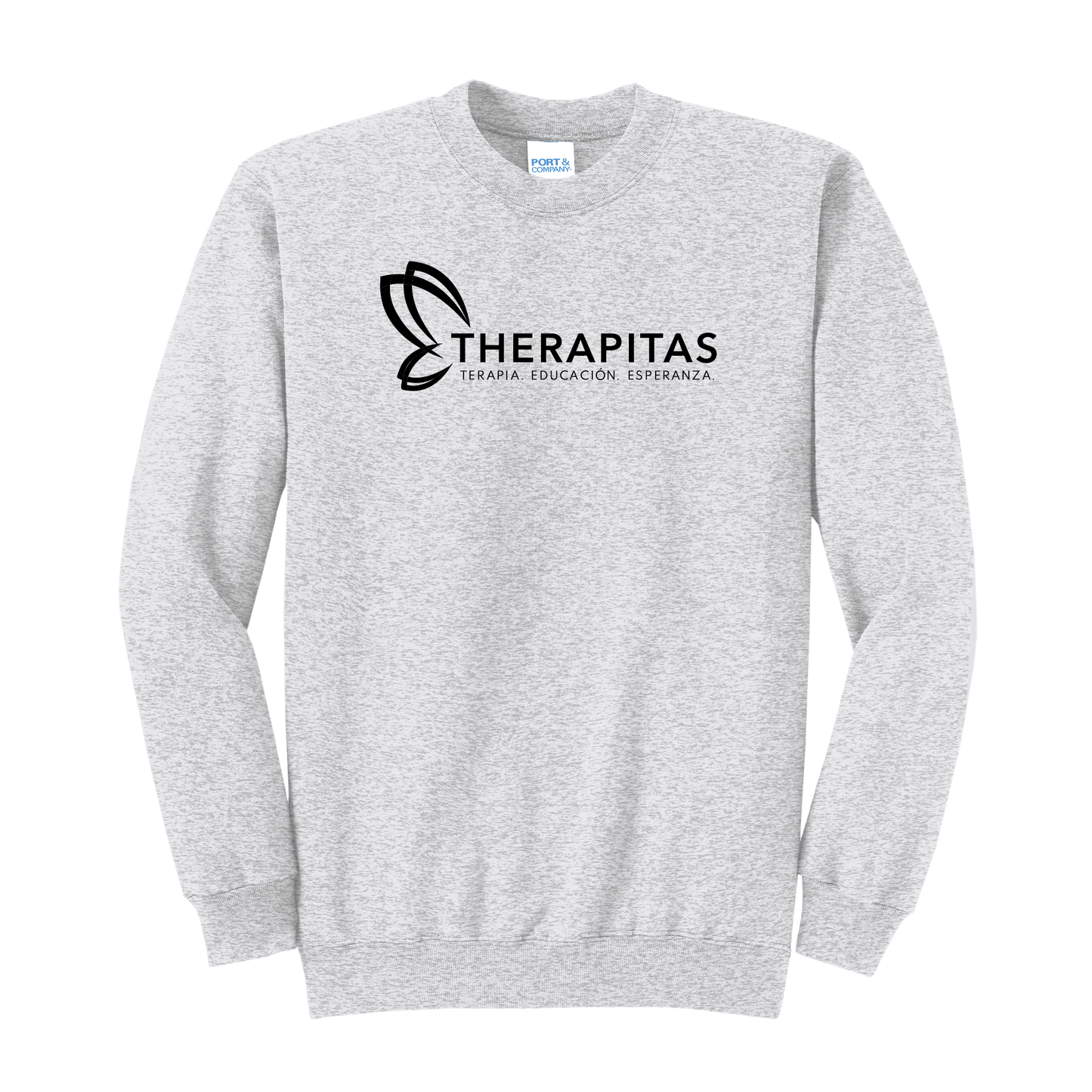 Therapitas Spanish Logo - Port & Company® Core Fleece Crewneck Sweatshirt